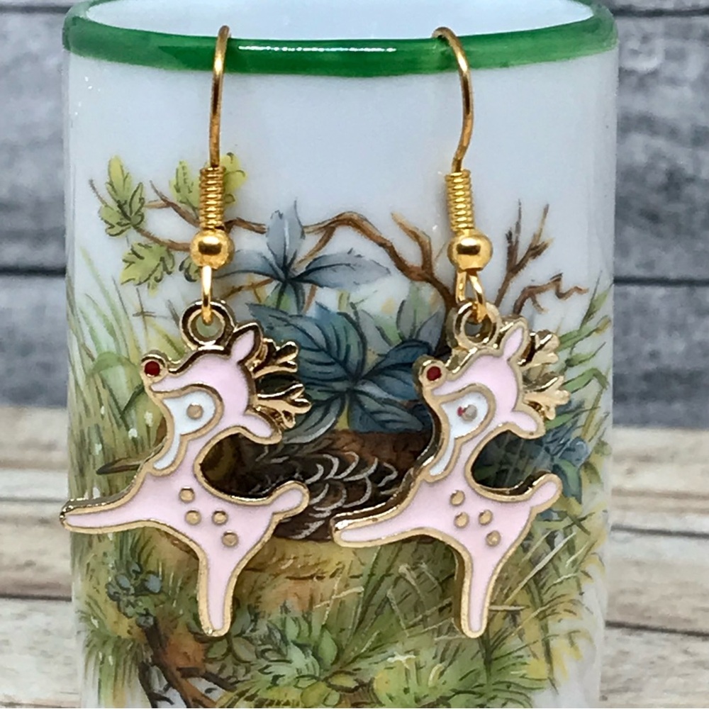 Deer Animal Hook Earrings